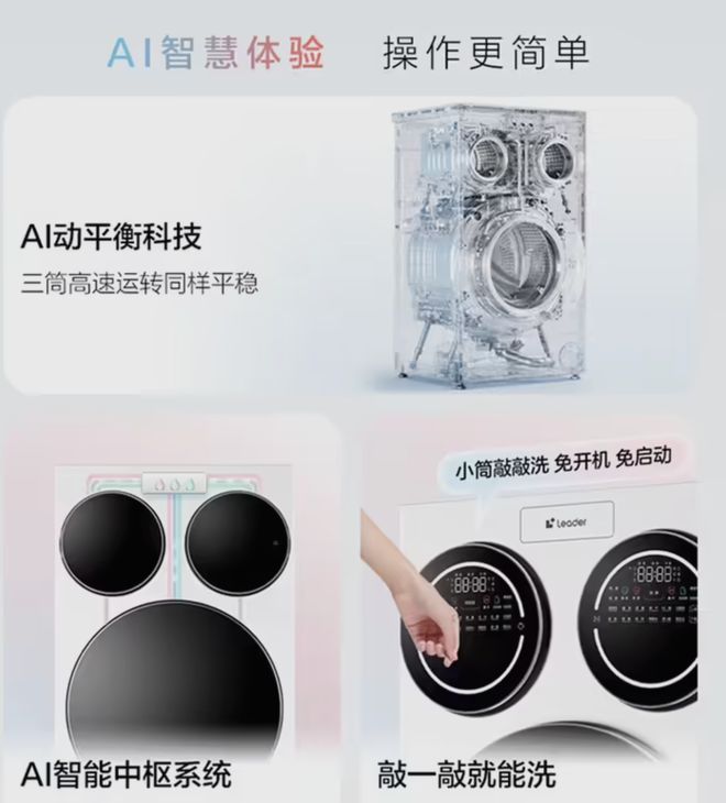 机”衣服袜子内裤可以分开洗！海尔推出“全球首款懒人洗衣(图2)